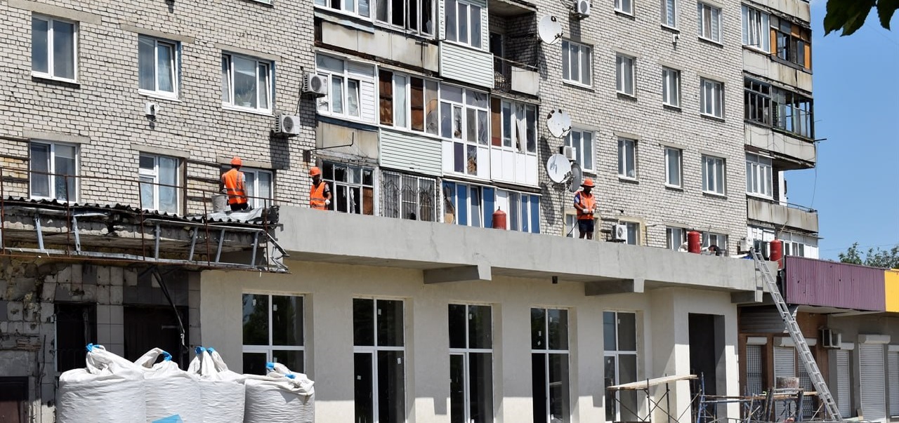 Калужская область помогает восстанавливать Первомайск.